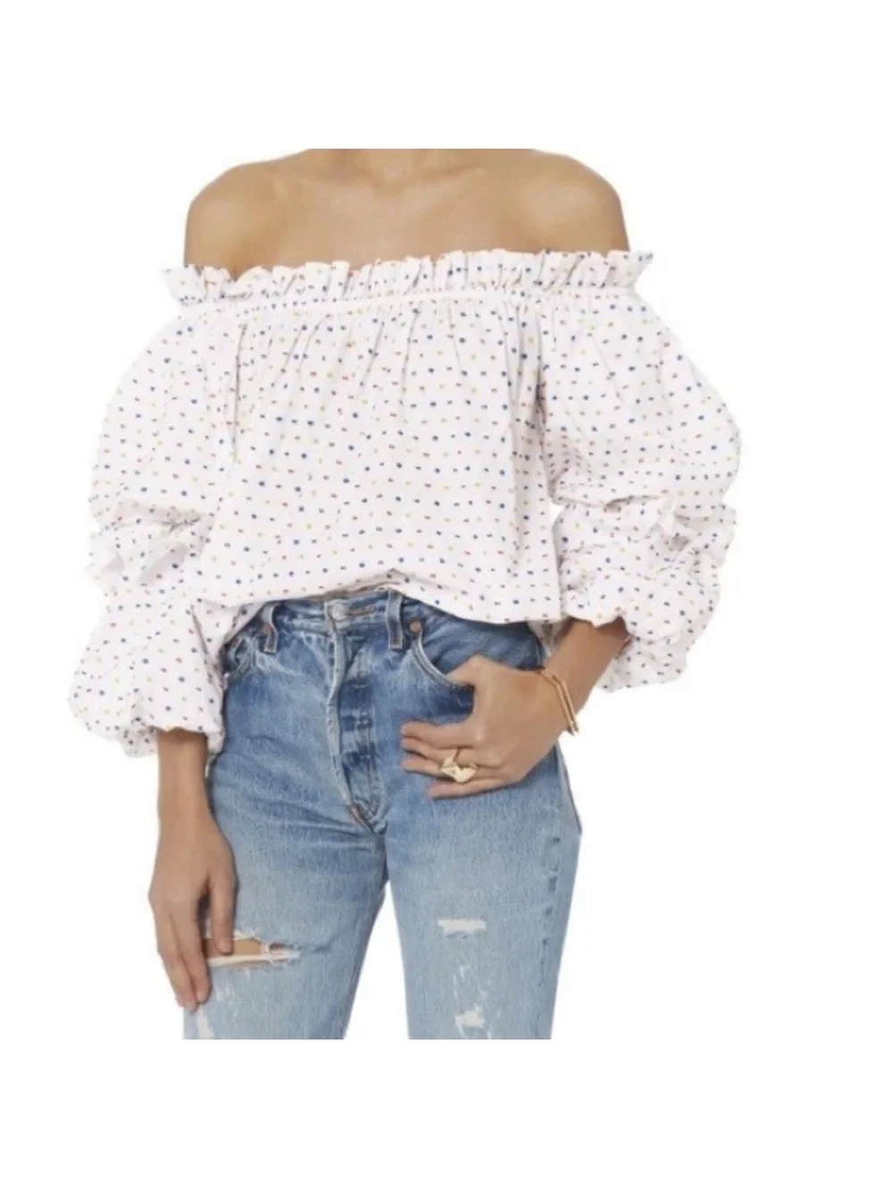 Caroline Constas Off the Shoulder Top_2